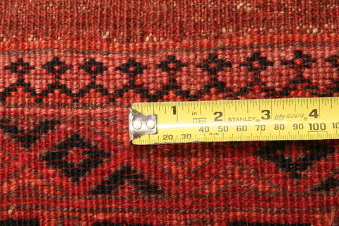Turkman Red Hand Knotted 45 X 610  Area Rug 100-30245 Image 5
