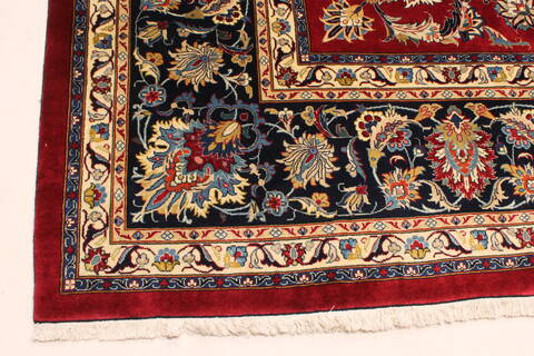 Mashad Beige Hand Knotted 1110 X 168  Area Rug 250-30325 Image 4