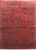 Hamedan Red Hand Knotted 810 X 126  Area Rug 400-30327 Thumb 0