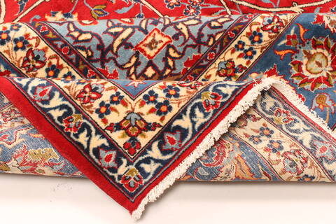 Najaf-abad Red Hand Knotted 102 X 150  Area Rug 250-30371 Image 1