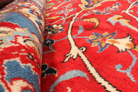 Najaf-abad Red Hand Knotted 102 X 150  Area Rug 250-30371 Image 2