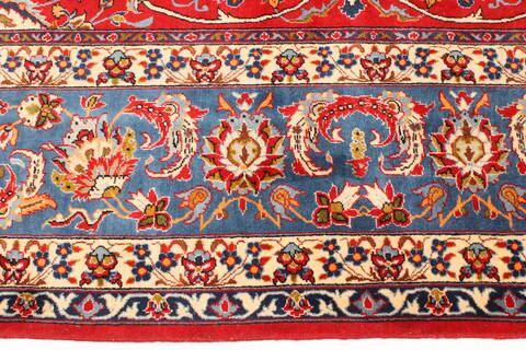 Najaf-abad Red Hand Knotted 102 X 150  Area Rug 250-30371 Image 9