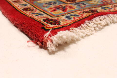 Kashan Red Hand Knotted 116 X 149  Area Rug 250-30376 Image 10
