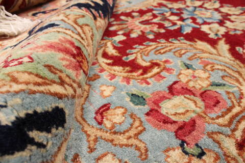 Kerman Red Hand Knotted 112 X 168  Area Rug 250-30391 Image 2
