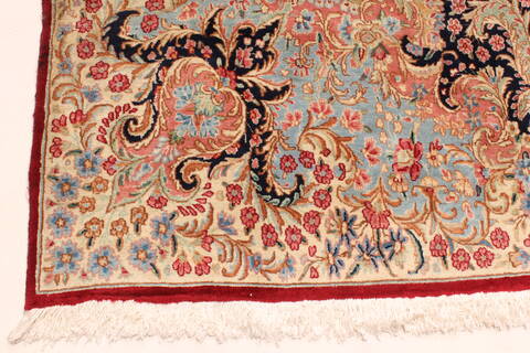 Kerman Red Hand Knotted 112 X 168  Area Rug 250-30391 Image 6