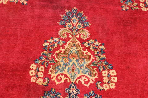 Kerman Red Hand Knotted 129 X 1510  Area Rug 250-30397 Image 11
