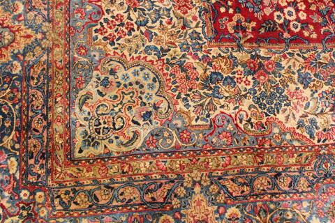 Kerman Red Hand Knotted 129 X 1510  Area Rug 250-30397 Image 2
