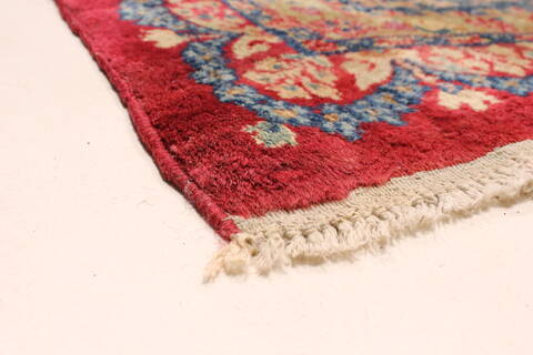 Kerman Red Hand Knotted 129 X 1510  Area Rug 250-30397 Image 3