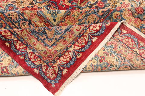 Kerman Red Hand Knotted 129 X 1510  Area Rug 250-30397 Image 6