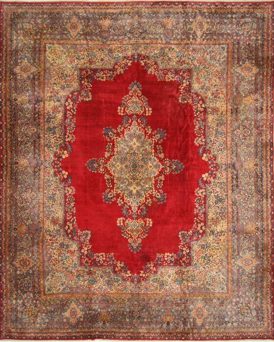 Kerman Red Hand Knotted 129 X 1510  Area Rug 250-30397 Image 0