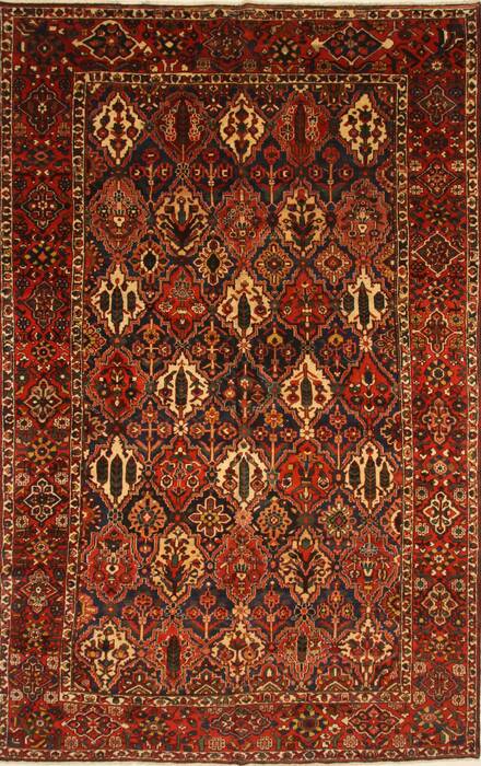 Bakhtiar Beige Hand Knotted 100 X 159  Area Rug 250-30398 Image 0