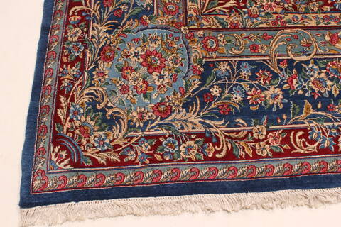 Kerman Red Hand Knotted 115 X 169  Area Rug 250-30400 Image 15