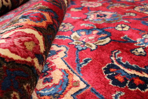 Mashad Red Hand Knotted 124 X 1811  Area Rug 250-30404 Image 14