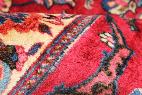 Mashad Red Hand Knotted 124 X 1811  Area Rug 250-30404 Image 2