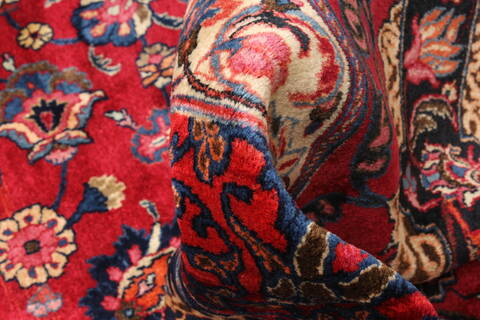 Mashad Red Hand Knotted 124 X 1811  Area Rug 250-30404 Image 4