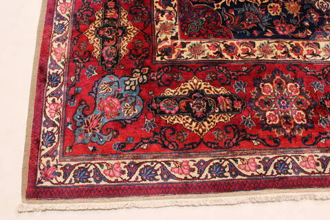 Mashad Red Hand Knotted 124 X 1811  Area Rug 250-30404 Image 6