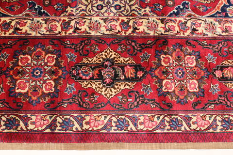 Mashad Red Hand Knotted 124 X 1811  Area Rug 250-30404 Image 8