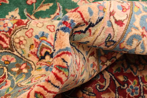 Kerman Red Hand Knotted 110 X 166  Area Rug 250-30406 Image 3