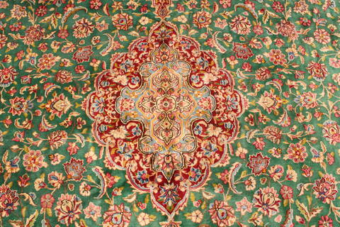 Kerman Red Hand Knotted 110 X 166  Area Rug 250-30406 Image 7