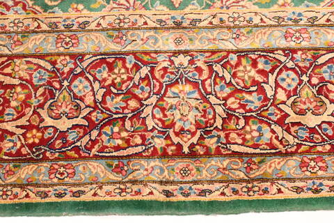 Kerman Red Hand Knotted 110 X 166  Area Rug 250-30406 Image 8