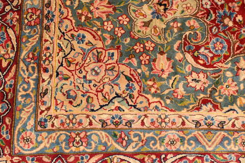 Kerman Red Hand Knotted 110 X 166  Area Rug 250-30406 Image 9