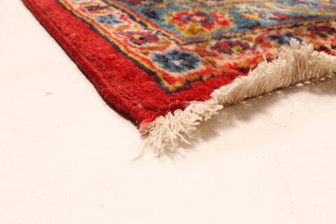 Kashan Red Hand Knotted 112 X 163  Area Rug 250-30407 Image 11