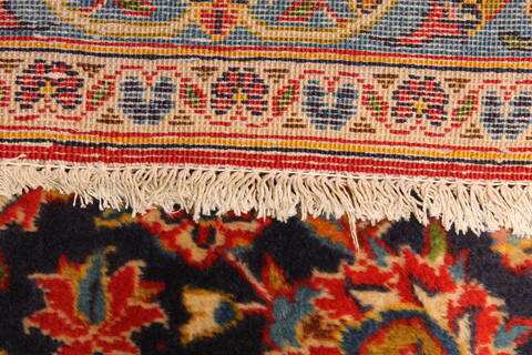 Kashan Red Hand Knotted 112 X 163  Area Rug 250-30407 Image 12