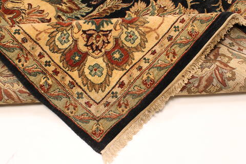 Agra Beige Hand Knotted 102 X 1310  Area Rug 250-30411 Image 1
