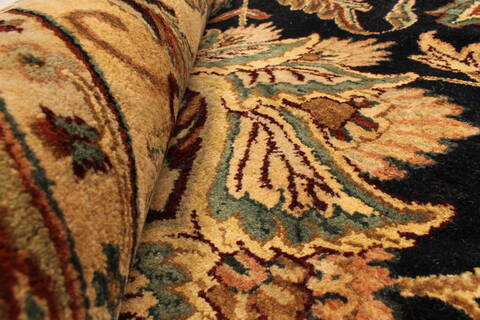 Agra Beige Hand Knotted 102 X 1310  Area Rug 250-30411 Image 2