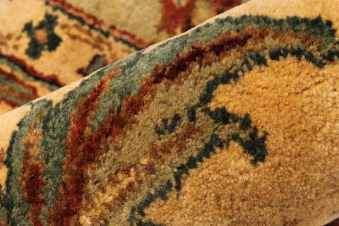 Agra Beige Hand Knotted 102 X 1310  Area Rug 250-30411 Image 5