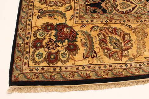 Agra Beige Hand Knotted 102 X 1310  Area Rug 250-30411 Image 6