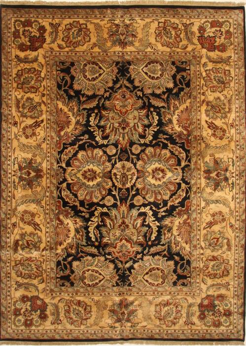 Agra Beige Hand Knotted 102 X 1310  Area Rug 250-30411 Image 0