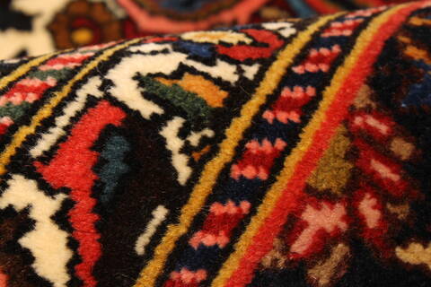 Bakhtiar Beige Hand Knotted 100 X 140  Area Rug 250-30412 Image 11
