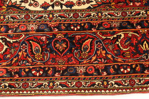 Bakhtiar Beige Hand Knotted 100 X 140  Area Rug 250-30412 Image 2