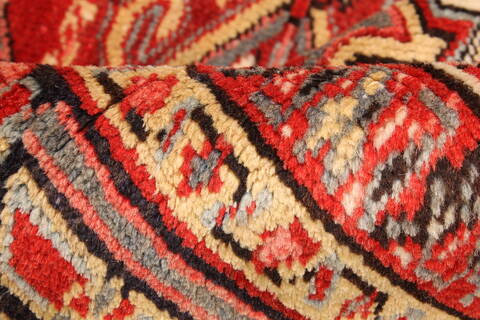 Heriz Red Hand Knotted 112 X 149  Area Rug 250-30413 Image 10
