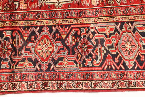 Heriz Red Hand Knotted 112 X 149  Area Rug 250-30413 Image 14