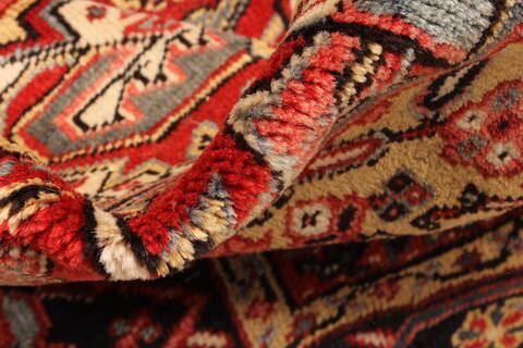 Heriz Red Hand Knotted 112 X 149  Area Rug 250-30413 Image 7