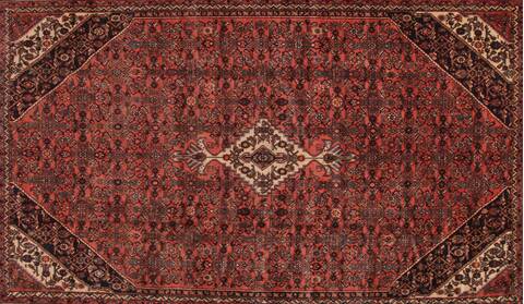 Hamedan Red Hand Knotted 1011 X 162  Area Rug 400-30415 Image 2