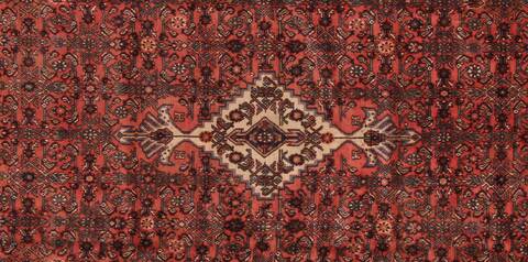 Hamedan Red Hand Knotted 1011 X 162  Area Rug 400-30415 Image 3