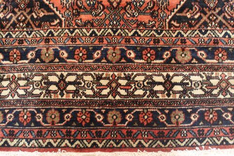Hamedan Red Hand Knotted 1011 X 162  Area Rug 400-30415 Image 7