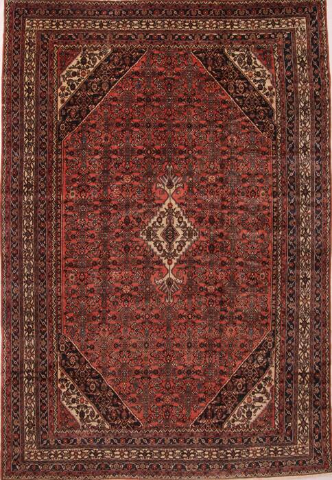 Hamedan Red Hand Knotted 1011 X 162  Area Rug 400-30415 Image 0