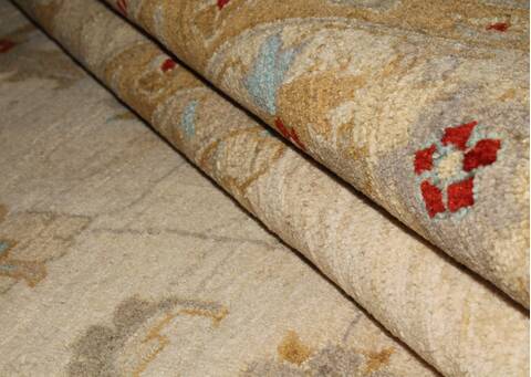 Pishavar Beige Machine Made 84 X 115  Area Rug 400-30417 Image 12