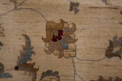 Pishavar Beige Machine Made 84 X 115  Area Rug 400-30417 Image 8