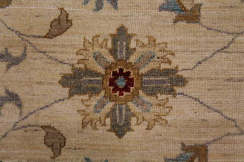 Pishavar Beige Machine Made 84 X 115  Area Rug 400-30417 Image 9