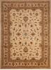 Pishavar Beige Machine Made 84 X 115  Area Rug 400-30417 Thumb 0