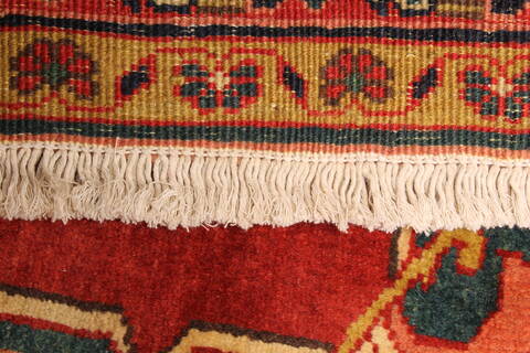 Heriz Red Hand Knotted 116 X 166  Area Rug 250-30420 Image 7
