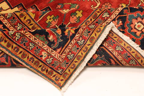 Heriz Red Hand Knotted 116 X 166  Area Rug 250-30420 Image 9