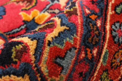 Mashad Red Hand Knotted 101 X 163  Area Rug 250-30426 Image 11