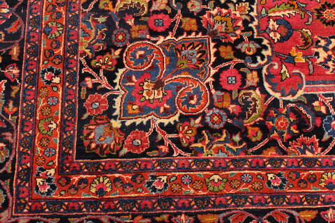 Mashad Red Hand Knotted 101 X 163  Area Rug 250-30426 Image 3