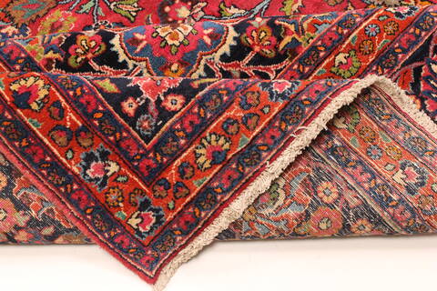 Mashad Red Hand Knotted 101 X 163  Area Rug 250-30426 Image 8